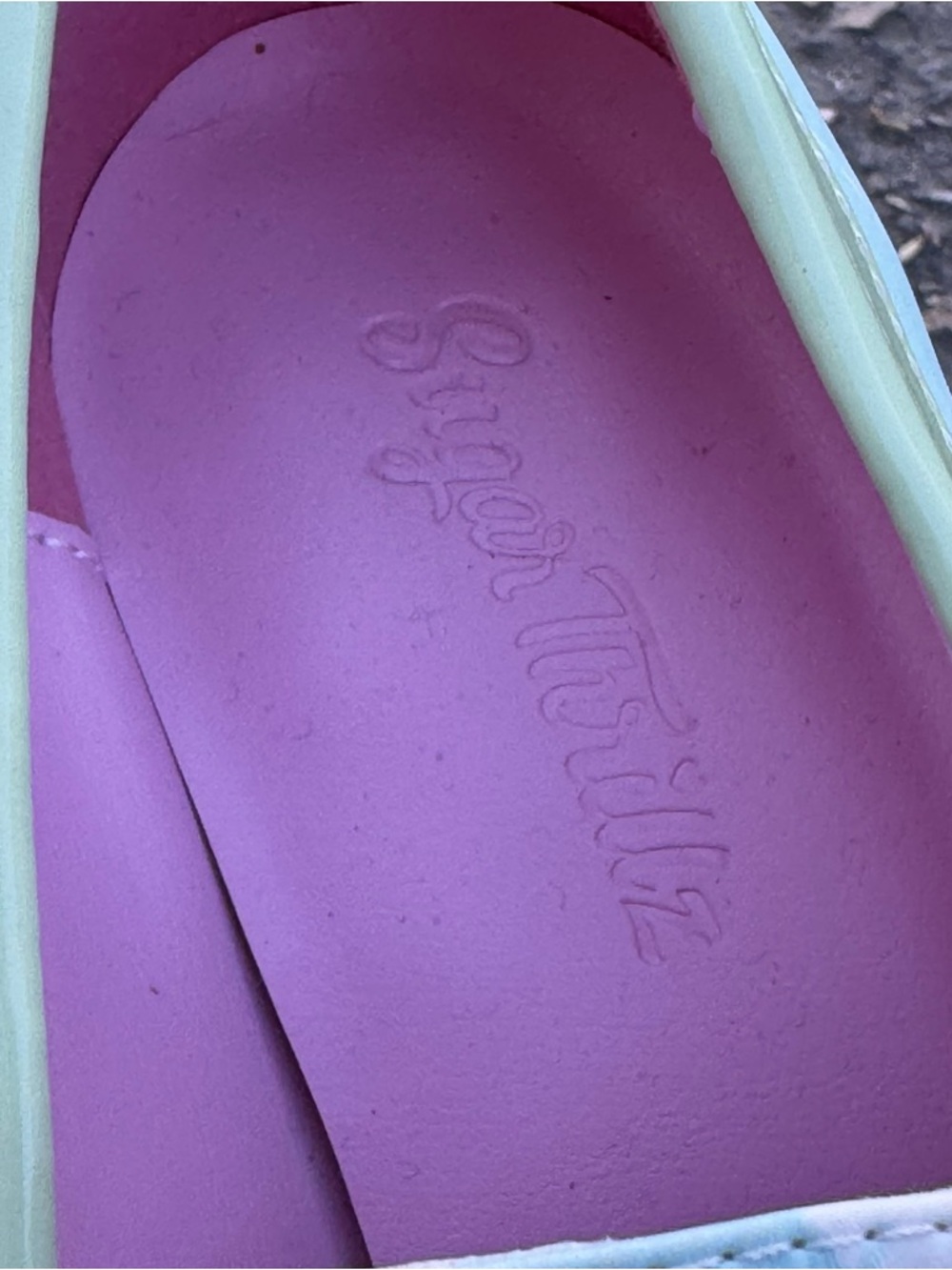 JULEP PREP SKOOL PRINCESS PLATFORM OXFORDS Sugar Thrillz Green White size 8 - Picture 11 of 13